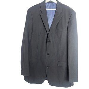 Oleg Cassini Men’s 44XL Wool Blazer Black Suit Jacket Sport Coat Classic Old Mon